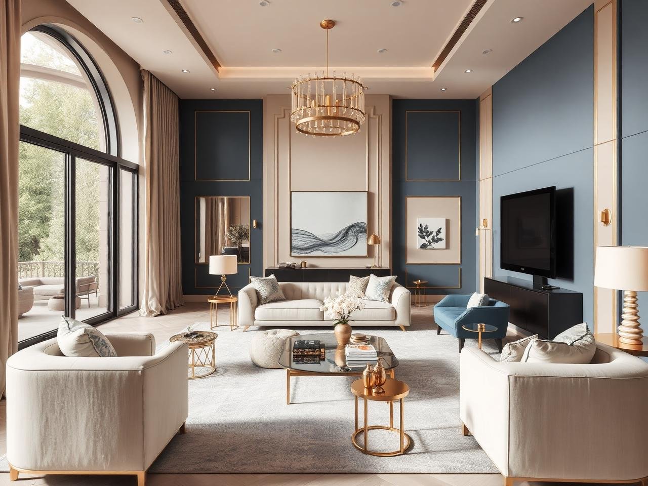 Designer interior of a Suraksha Courtyard residence